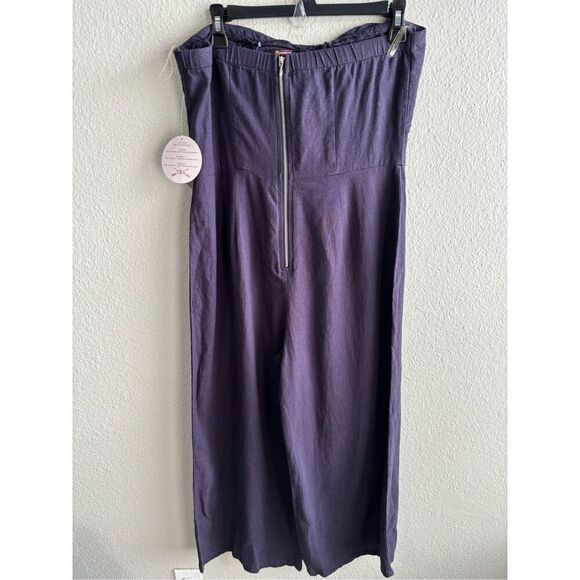 ❤️Gypsies & Moondust linen Blend Strapless Romper - Picture 4 of 6